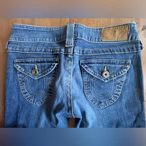 True Religion Womens Medium Wash Flare Jeans "RN112790" "CA30427" Size 27 - Picture 10 of 11